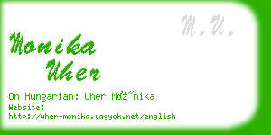 monika uher business card